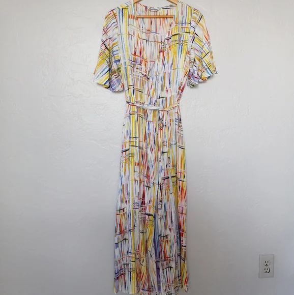 Jams World Viola Twist Adele Wrap Maxi Dress sz.L - Picture 13 of 16